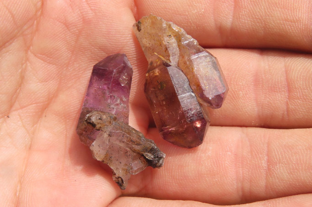 Natural Smokey Amethyst Crystals x 70 From Chiredzi, Zimbabwe - Toprock Gemstones and Minerals 