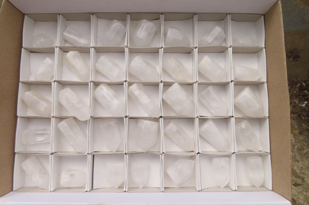 Polished Clear Quartz Crystals x 35 From Madagascar - Toprock Gemstones and Minerals 