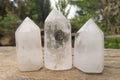 Polished Clear Quartz Crystals x 35 From Madagascar - Toprock Gemstones and Minerals 