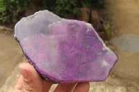 Polished On One Side Metallic Purpurite Specimens x 3 From Namibia - Toprock Gemstones and Minerals 