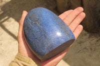 Polished Lazulite Standing Free Forms x 2 From Madagascar - Toprock Gemstones and Minerals 