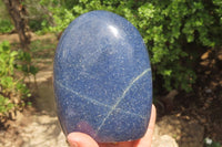 Polished Lazulite Standing Free Forms x 2 From Madagascar - Toprock Gemstones and Minerals 
