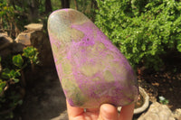 Polished Stichtite Standing Free Forms x 2 From Barberton, South Africa - Toprock Gemstones and Minerals 