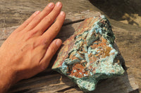 Natural Drusy Chrysocolla Dolomite Pseudomorph Specimen x 1 From Congo - Toprock Gemstones and Minerals 