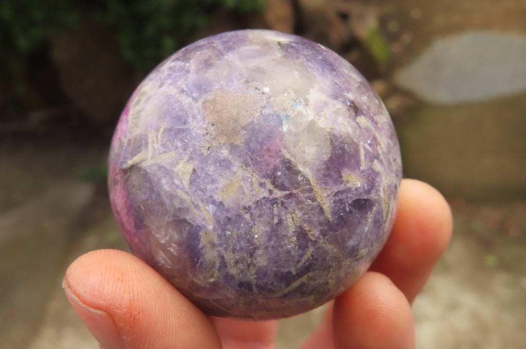 Polished Lepidolite Spheres x 6 From Ambatondrazaka, Madagascar - Toprock Gemstones and Minerals 