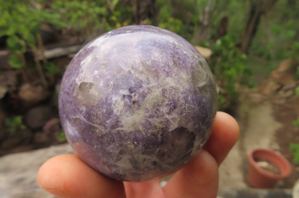 Polished Lepidolite Spheres x 6 From Ambatondrazaka, Madagascar - Toprock Gemstones and Minerals 
