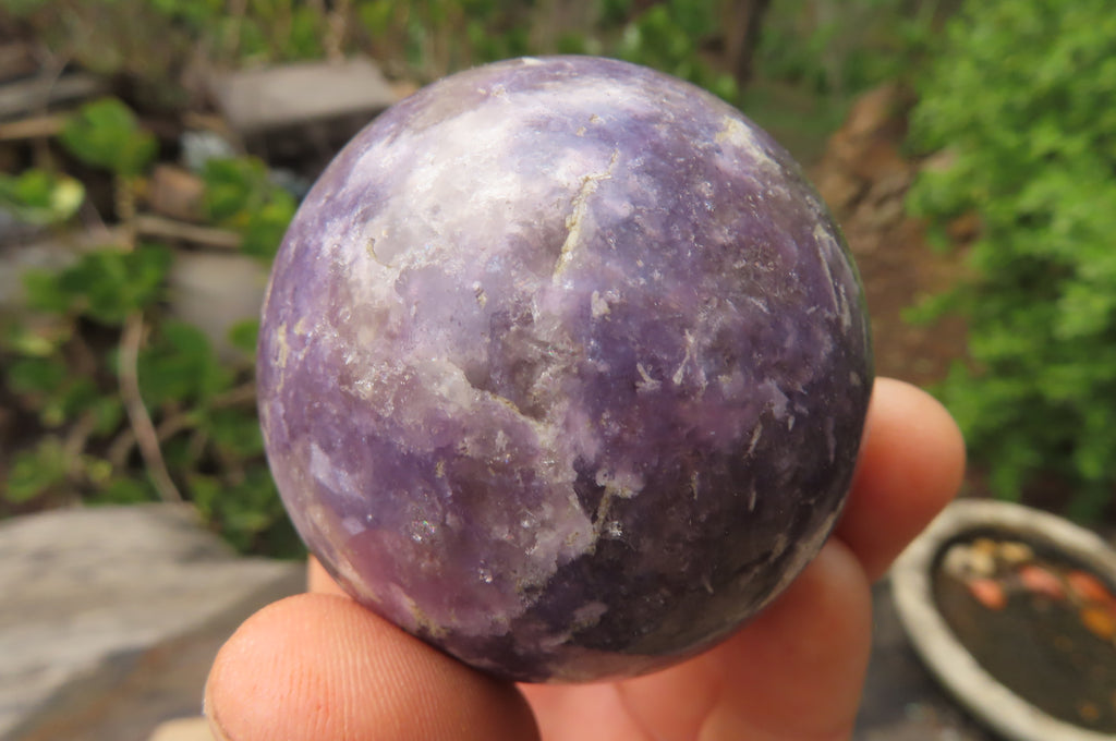 Polished Lepidolite Spheres x 6 From Ambatondrazaka, Madagascar - Toprock Gemstones and Minerals 