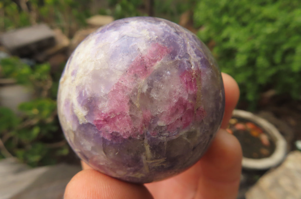 Polished Lepidolite Spheres x 6 From Ambatondrazaka, Madagascar - Toprock Gemstones and Minerals 