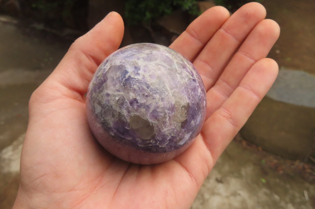Polished Lepidolite Spheres x 6 From Ambatondrazaka, Madagascar - Toprock Gemstones and Minerals 