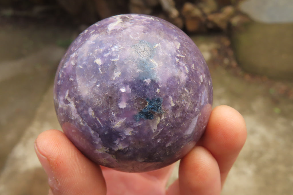 Polished Lepidolite Spheres x 6 From Ambatondrazaka, Madagascar - Toprock Gemstones and Minerals 
