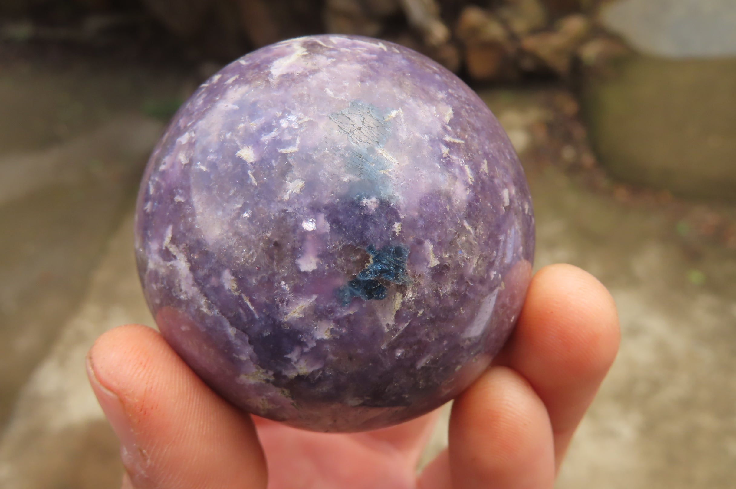 Polished Lepidolite Spheres x 6 From Ambatondrazaka, Madagascar - Toprock Gemstones and Minerals 