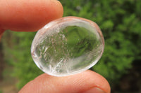 Polished Clear Quartz Palm Stones x 35 From Madagascar - Toprock Gemstones and Minerals 