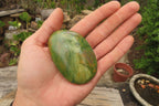 Polished Green Verdite Palm Stones x 12 From Zimbabwe - Toprock Gemstones and Minerals 