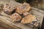 Natural Limonite Quartz Clusters x 4 From Zambia - Toprock Gemstones and Minerals 