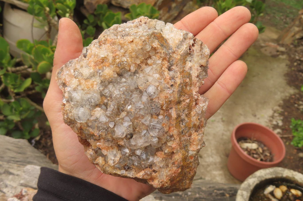 Natural Limonite Quartz Clusters x 4 From Zambia - Toprock Gemstones and Minerals 