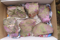 Natural Stichtite Cobbed Specimens x 6 From Barberton, South Africa - Toprock Gemstones and Minerals 