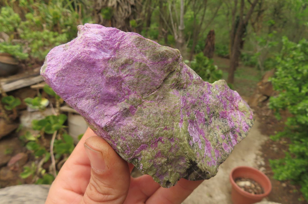 Natural Stichtite Cobbed Specimens x 6 From Barberton, South Africa - Toprock Gemstones and Minerals 