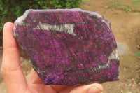 Polished On One Side Metallic Purpurite Specimens x 2 From Namibia - Toprock Gemstones and Minerals 