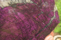 Polished On One Side Metallic Purpurite Specimens x 2 From Namibia - Toprock Gemstones and Minerals 