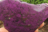 Polished On One Side Metallic Purpurite Specimens x 2 From Namibia - Toprock Gemstones and Minerals 