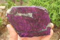 Polished On One Side Metallic Purpurite Specimens x 2 From Namibia - Toprock Gemstones and Minerals 