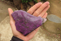 Polished On One Side Metallic Purpurite Specimens x 2 From Namibia - Toprock Gemstones and Minerals 