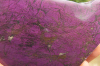 Polished On One Side Metallic Purpurite Specimens x 2 From Namibia - Toprock Gemstones and Minerals 