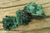 Natural Silky Malachite Specimens x 6 From Kasompe, Congo - Toprock Gemstones and Minerals 