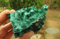 Natural Silky Malachite Specimens x 6 From Kasompe, Congo - Toprock Gemstones and Minerals 