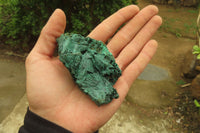 Natural Silky Malachite Specimens x 6 From Kasompe, Congo - Toprock Gemstones and Minerals 