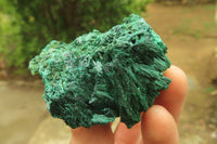 Natural Silky Malachite Specimens x 6 From Kasompe, Congo - Toprock Gemstones and Minerals 