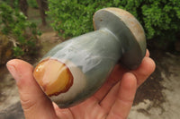 Polished Polychrome Jasper Mushroom Carvings x 6 From Madagascar - Toprock Gemstones and Minerals 