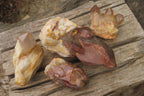 Natural Red Hematoid Quartz Clusters x 4 From Karoi, Zimbabwe - Toprock Gemstones and Minerals 