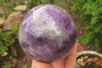 Polished Chevron Amethyst Spheres x 2 From Madagascar - Toprock Gemstones and Minerals 