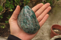 Polished Rare Emerald Mica In Matrix Standing Free Forms x 2 From Mutoko, Zimbabwe - Toprock Gemstones and Minerals 