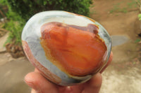 Polished On One Side Polychrome Jasper Nodules x 6 From Mahajanga, Madagascar - Toprock Gemstones and Minerals 