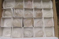Polished Clear Quartz Gemstone Eggs x 20 From Madagascar - Toprock Gemstones and Minerals 