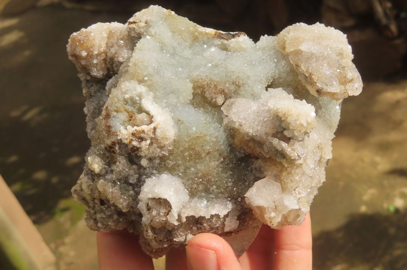 Natural Drusy Quartz Coated Calcite Pseudomorph Specimens x 2 From Alberts Mountain, Lesotho - Toprock Gemstones and Minerals 