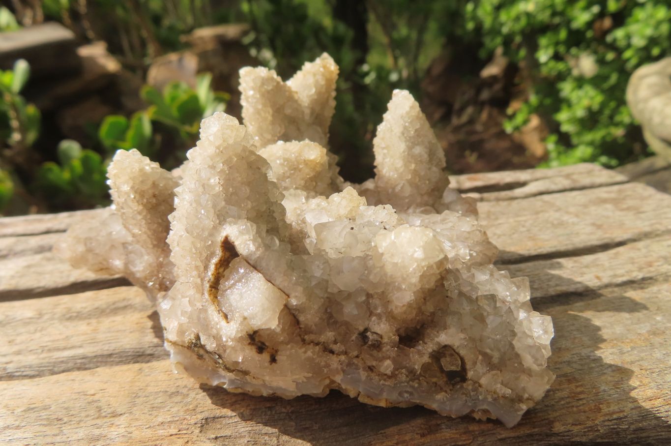 Natural Drusy Quartz Coated Calcite Pseudomorph Specimens x 2 From Alberts Mountain, Lesotho - Toprock Gemstones and Minerals 