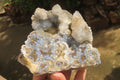 Natural Drusy Quartz Coated Calcite Pseudomorph Specimens x 2 From Alberts Mountain, Lesotho - Toprock Gemstones and Minerals 