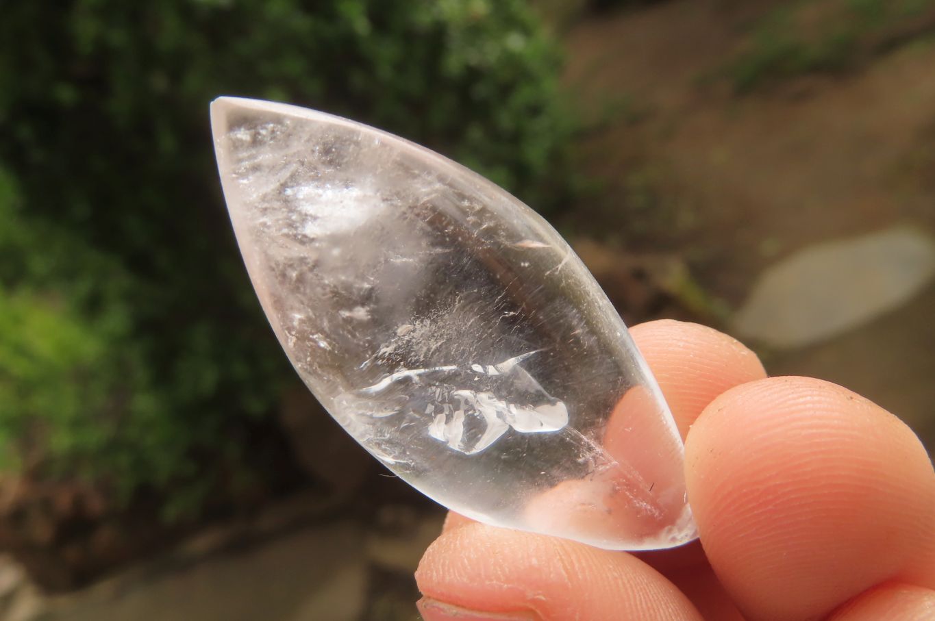 Polished Clear Quartz "Angel Tears" Pendant Pieces x 35 From Madagascar - Toprock Gemstones and Minerals 