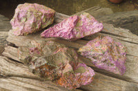 Natural Stichtite Cobbed Specimens x 4 From Barberton, South Africa - Toprock Gemstones and Minerals 