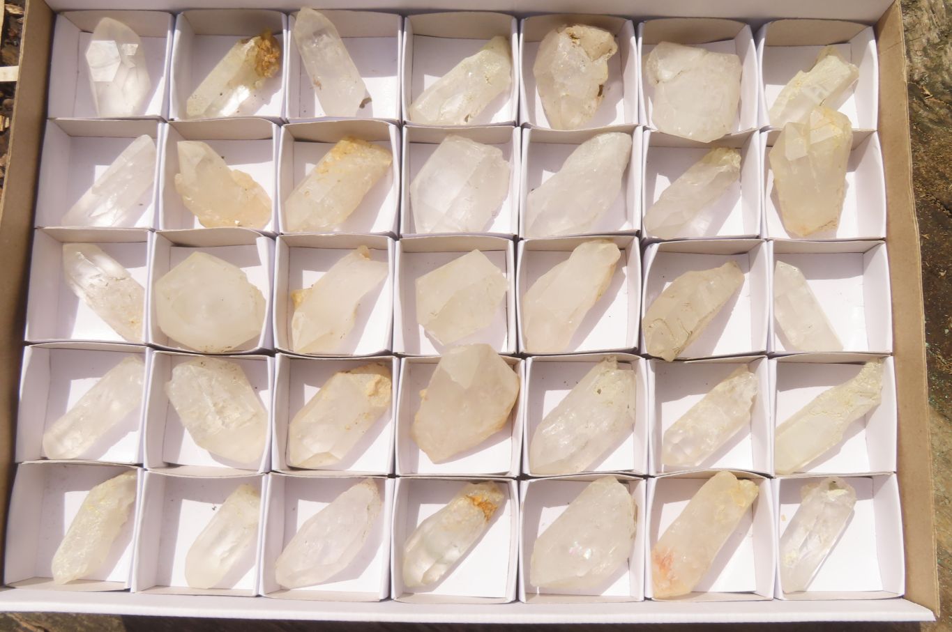 Natural Clear Quartz Crystals x 35 From Mpika, Zambia - Toprock Gemstones and Minerals 