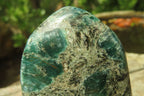 Polished Rare Emerald Mica In Matrix Standing Free Forms x 3 From Mutoko, Zimbabwe - Toprock Gemstones and Minerals 