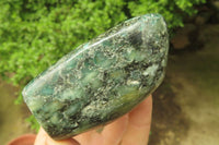 Polished Rare Emerald Mica In Matrix Standing Free Forms x 3 From Mutoko, Zimbabwe - Toprock Gemstones and Minerals 