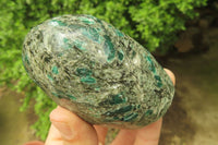 Polished Rare Emerald Mica In Matrix Standing Free Forms x 3 From Mutoko, Zimbabwe - Toprock Gemstones and Minerals 
