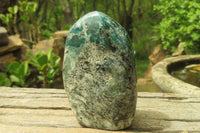 Polished Rare Emerald Mica In Matrix Standing Free Forms x 3 From Mutoko, Zimbabwe - Toprock Gemstones and Minerals 