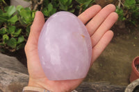 Polished Blue Rose Quartz Standing Free Forms x 2 From Madagascar - Toprock Gemstones and Minerals 