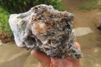 Natural Bladed Barite Specimens x 2 From Congo - Toprock Gemstones and Minerals 