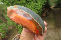 Polished On One Side Polychrome Jasper Nodules x 6 From Mahajanga, Madagascar - Toprock Gemstones and Minerals 